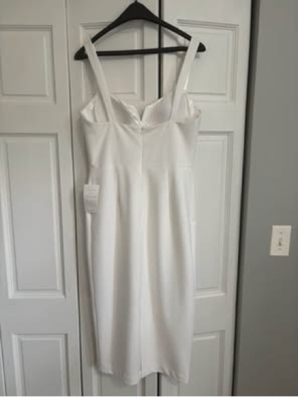 Jenny Yoo White Midi Sheath Dress - Picture 4 of 4